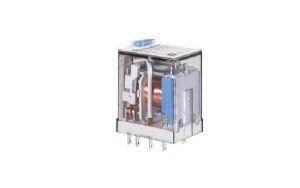 Releu industrial miniaturizat, fisabil, alimentare 24Vc c , 4C, 7A,  Finder