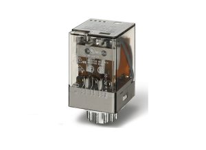 Releu de uz general, fisabil, 11 pini, alimentare 24Vc a , 3C, 10A,  Finder