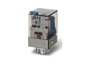 Releu de uz general, fisabil, 11 pini, alimentare 12Vc c , 3C, 10A,  Finder