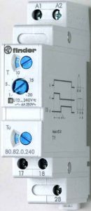 Releu de timp modular, 17 5mm latime, comutator stea-triunghi  Finder