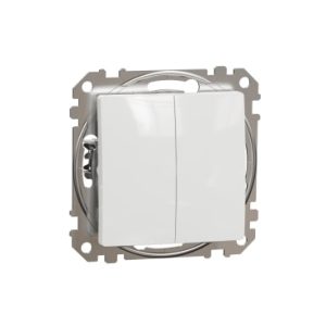 Sedna Design, Intrerupator dublu 10AX, alb