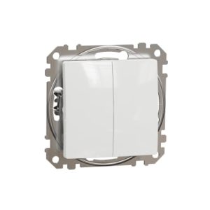 Sedna Design, Intrerupator dublu cu revenire, alb