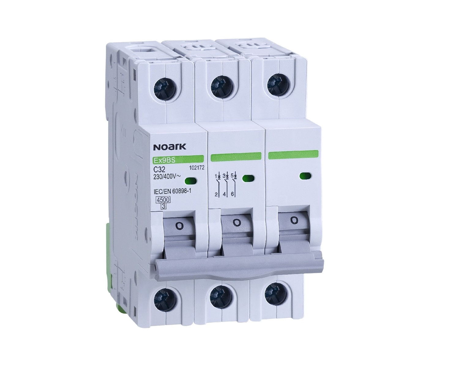 Disjunctor EX9BS 3P C25  4.5 KA curba C 25 A.