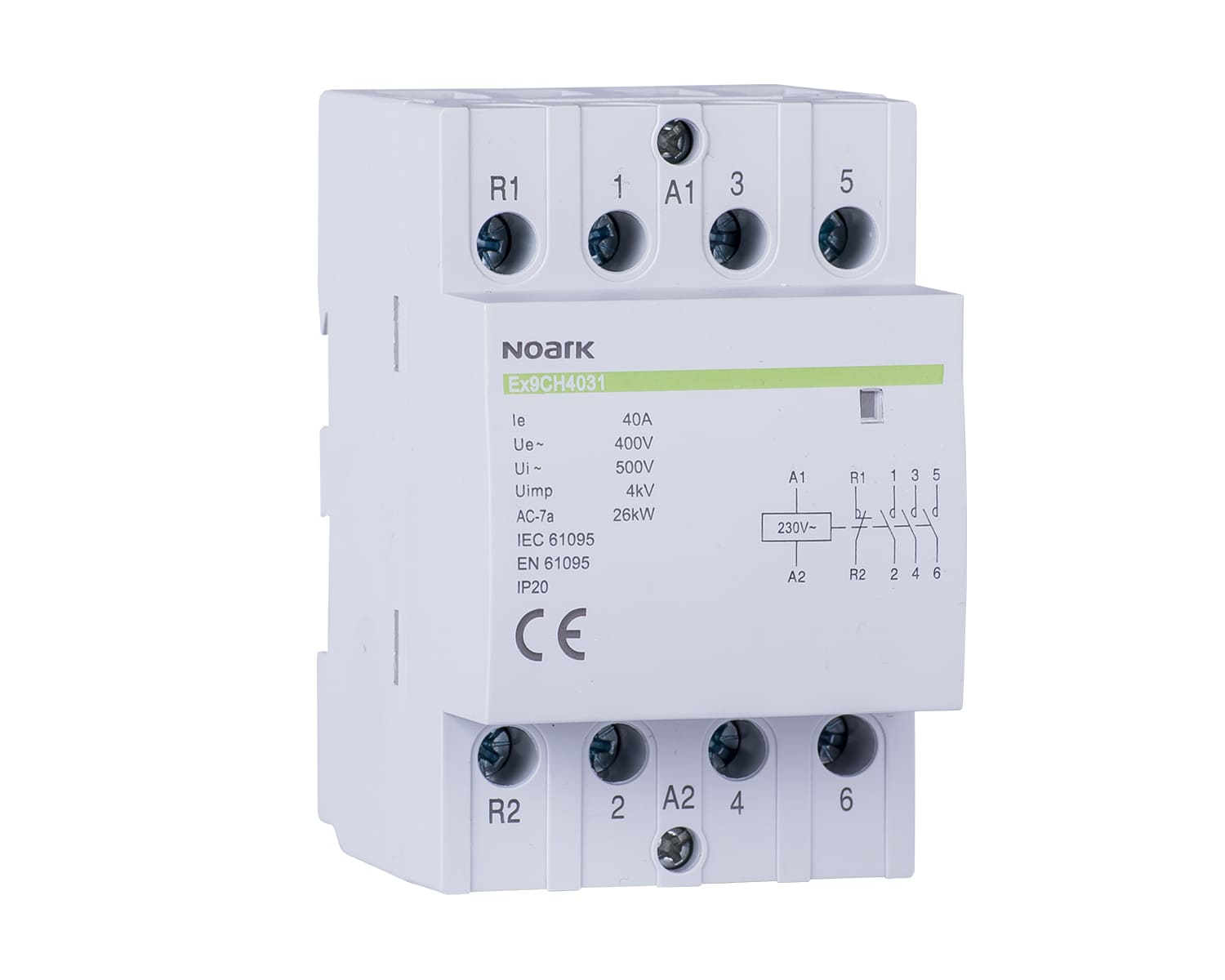 Contactor EX9CH63 40 220.230V CA  63 A CONT 220.230 V 4 NO