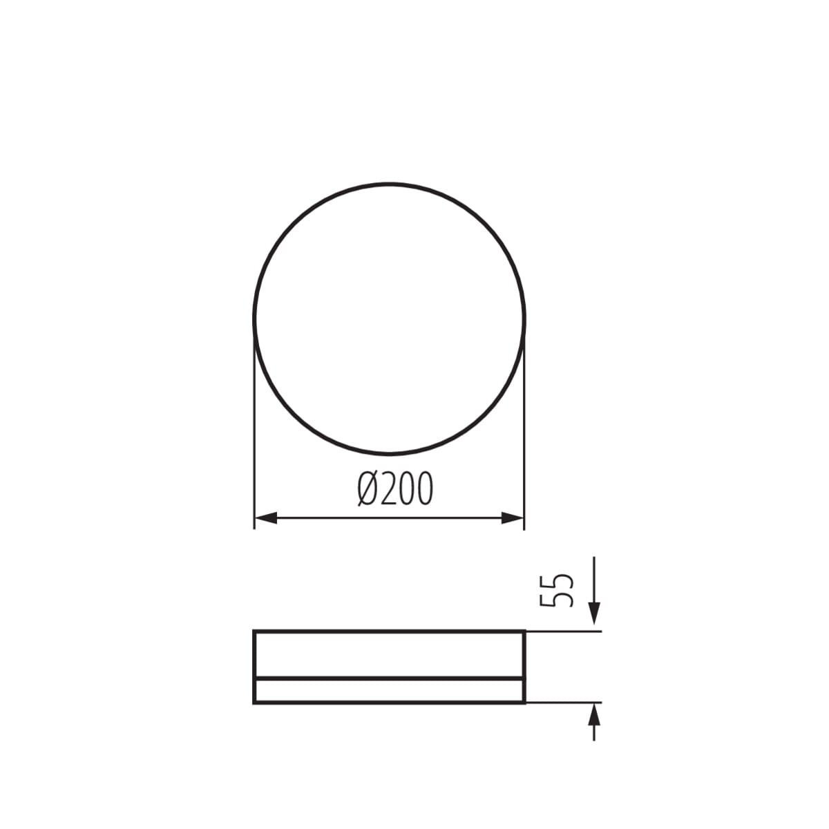 Plafoniera rotunda LED IPER 19W, PC 4000K IP65 cod 37291 , Kanlux - imagine 3