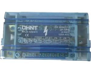 Bloc distribuție Noark 4P 11 găuri/pol 125A, cod NK-C180002, Noark