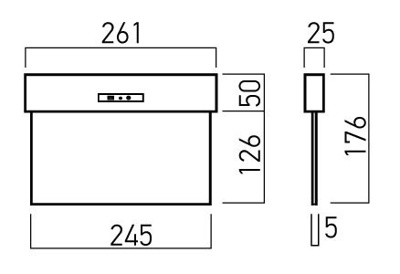 Corp iluminat LED XGO sageata in jos 0.5W 2H M (5F), cod GO20M ADN , Arelux - imagine 2